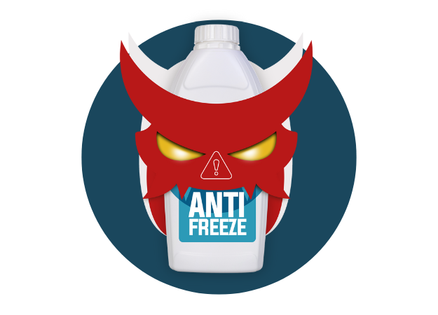 Pet dangers hero image - pet toxin is Anti-freeze Pet Dangers